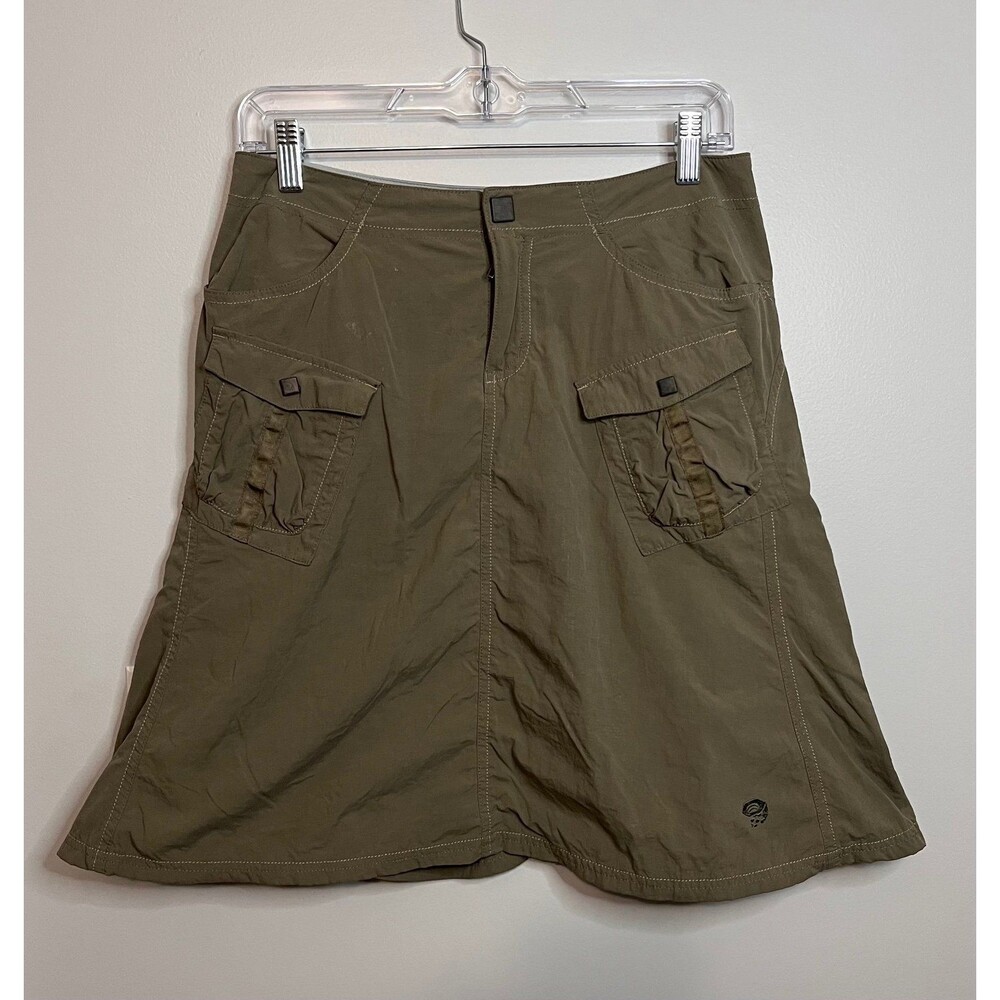 Mountain Hardwear Women’s Skirt Size 4 Hunter Green Nylon Ripstop Hiking Outdoor